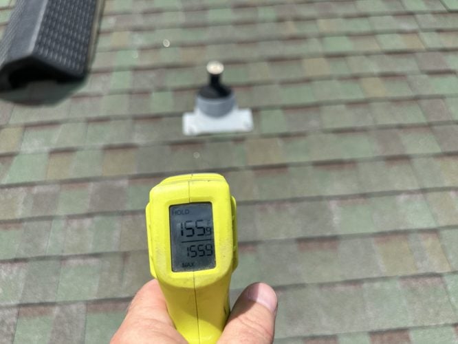 North Texas roof heat