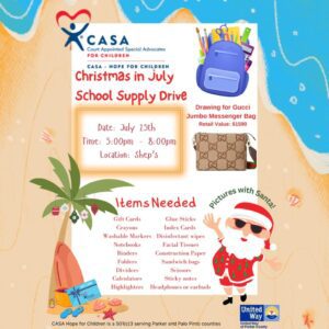 casa hope for children christmas in july